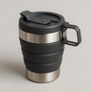 Insulated Stainless Steel Foldable Travel Mug