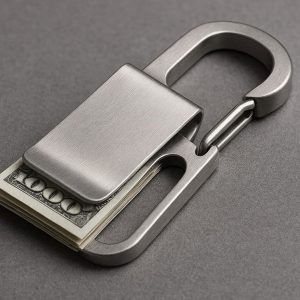 23 Stainless Steel Money Clip Carabiner Combo