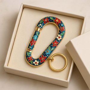 Decorative Enamel Carabiner Keyring Gift