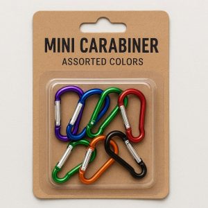 Mini Carabiner Set Assorted Colors Pack
